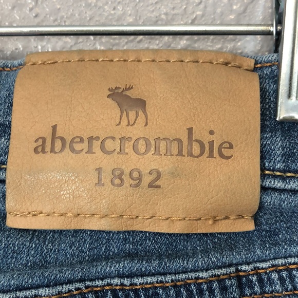 Abercrombie kids jeans Girls 9/10 straight leg dark blue denim jean EUC cotton - Picture 10 of 12